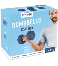 Súprava šesťhranných činiek 4 kg (2ks) MONSTER Spokey 