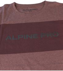 Pánske tričko s krátkym rukávom ZEBARO ALPINE PRO rum raisin