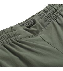 Detské outdoorové nohavice s odopínateľnými nohavicami NESCO ALPINE PRO olivine