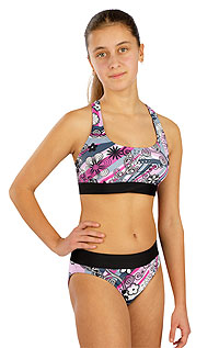 Dievčenské plavkové nohavičky stredne vysoké 6E429 LITEX