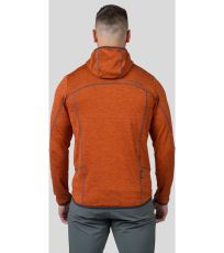 Pánska športová mikina DAMAR HOODY HANNAH burnt orange mel