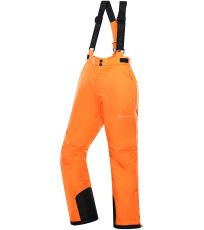 Detské lyžiarske nohavice LERMONO ALPINE PRO neón pomaranč