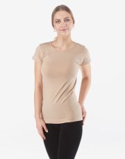 Dámske triko s krátkym rukávom 08027P GINA béžová