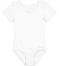 Dievčenské gymnastický dres 5F265 LITEX Biela