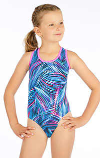 Dievčenské plavky jednodielne športové 6G411 LITEX
