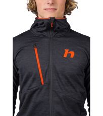 Pánska športová mikina NIRO HOODY HANNAH anthracite mel