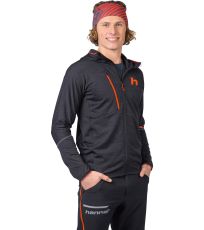 Pánska športová mikina NIRO HOODY HANNAH anthracite mel