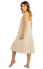 Dámske šaty na ramienka 5E092 LITEX béžová