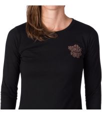 Dámske tričko z organickej bavlny HAILIE NORTHFINDER čierna