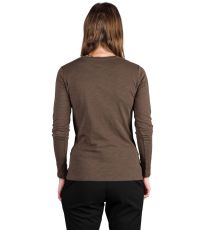 Dámske tričko z organickej bavlny CARLEIGH NORTHFINDER hnedá