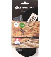 Antibakteriálne ponožky z merino vlny DERERE ALPINE PRO šedá