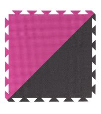 Penový koberec dvojfarebný 43x43x1cm - ružová/antracit YTSC00295 YATE