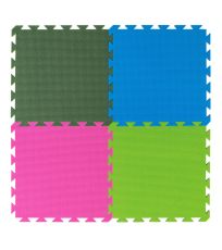 Penový koberec dvojfarebný 43x43x1cm - ružová/antracit YTSC00295 YATE 