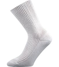 Unisex ponožky zimné s voľným lemom Říp Boma biela