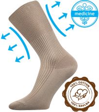 Unisex ponožky - 1 pár Zdravan Lonka biela