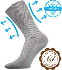 Unisex ponožky - 1 pár Zdravan Lonka svetlo šedá