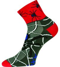 Unisex vzorované športové ponožky Ralf X Voxx pavúk