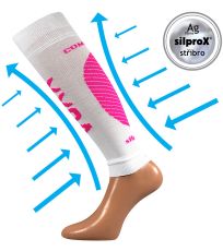 Unisex kompresné návleky na lýtko - 1 pár Protect VoXX® biela