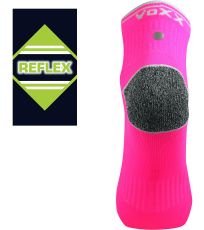 Unisex športové ponožky - 3 páry Ray VoXX® neón ružová
