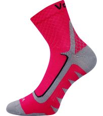 Unisex športové ponožky - 3 páry Kryptox VoXX® magenta/sivá