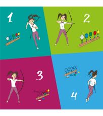 Detský biatlonový terč YTY504132 YATE 