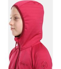 Dievčenská funkčná mikina MEMPHIS-JG KILPI Ružová