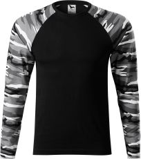 Triko unisex Camouflage LS Malfini camouflage gray