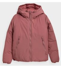Dámska obojstranná bunda HOZ21-KUDP604 Outhorn dark pink