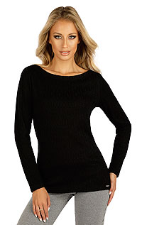 Dámsky sveter s dlhým rukávom 7D020 LITEX čierna