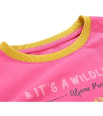 Detské tričko s dlhým rukávom TOWERO 4 ALPINE PRO pink glo