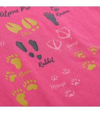 Detské tričko s dlhým rukávom TOWERO 4 ALPINE PRO pink glo