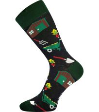 Unisex trendy ponožky Woodoo Sólo Lonka vzor 20 / záhradka