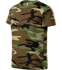 Detské tričko Camouflage Malfini camouflage brown