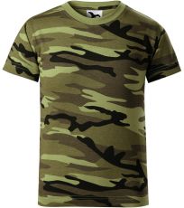 Detské tričko Camouflage Malfini camouflage green